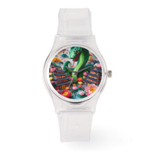 Cute Chinese New Year Snake Origami WGW5 Watch