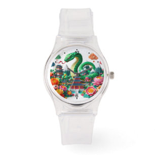 Cute Chinese New Year Snake Origami WGW6 Watch