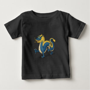 Cute Chinese Zodiac Dragon Black Baby T-Shirt