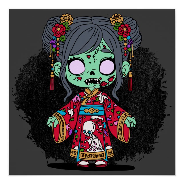 Cute Chinese Zombie Poster (Front)