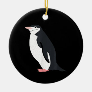 Cute Chinstrap Penguin Funny Antarctic Animal Love Ceramic Tree Decoration