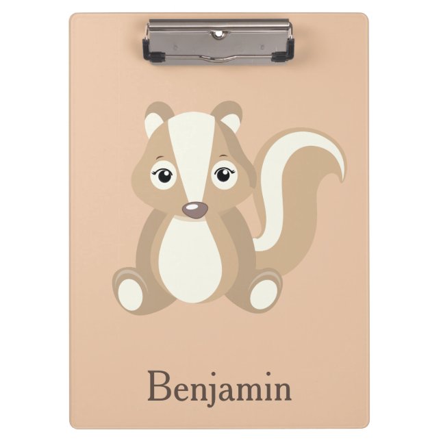 Cute Chipmunk Clipboard (Front)