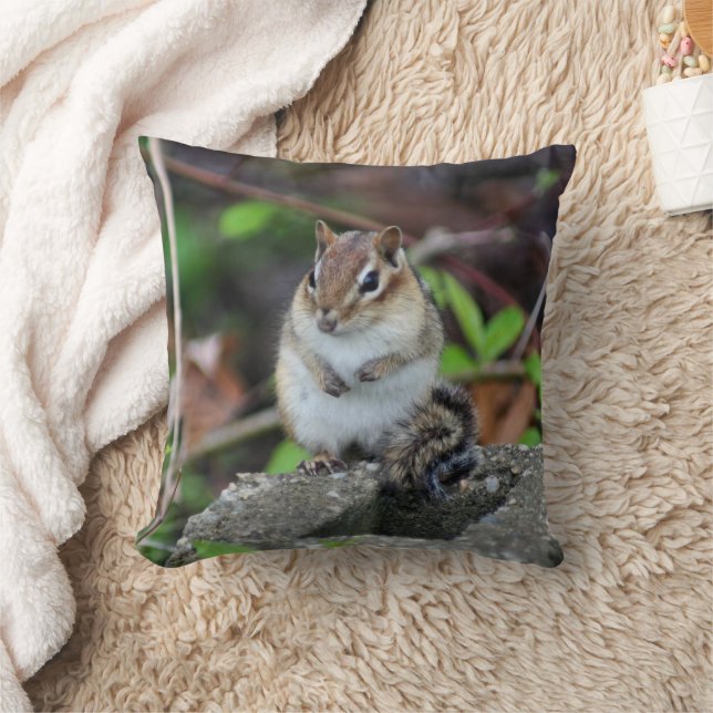Cute Chipmunk Nature Wildlife  Cushion (Blanket)