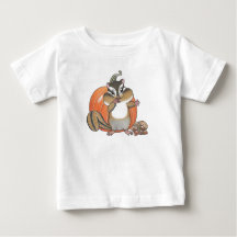 Cute Chipmunk (Squirrel) Pumpkin Baby T-shirt