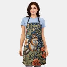 Cute Chipmunk William Morris Inspired Floral