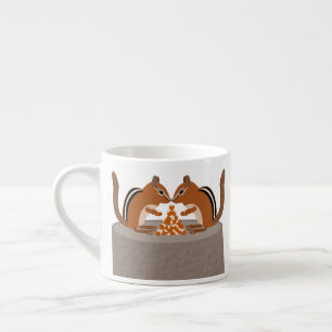 Cute Chipmunks Fall Wedding Espresso Cup
