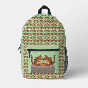 Cute Chipmunks Fall Wedding Printed Backpack