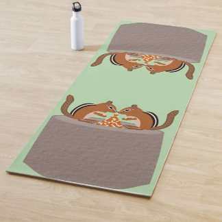 Cute Chipmunks Fall Wedding Yoga Mat