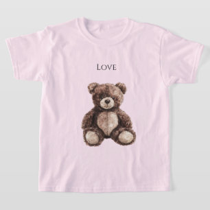 Cute Chocolate Brown Teddy Bear T-Shirt