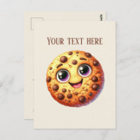 Cute chocolate chip cookie add message