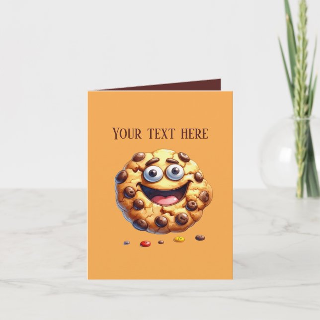 Cute chocolate chip cookie Bakery vendors  Card (Front)
