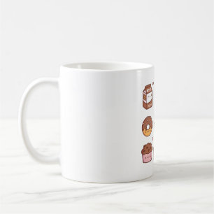 Cute Chocolate Food Items Doodles Coffee Mug