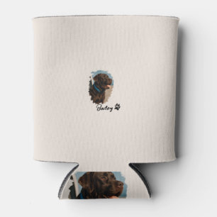 Cute Chocolate Labrador Dog – Bailey Pet Gift Can Cooler