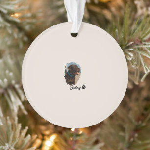 Cute Chocolate Labrador Dog – Bailey   Pet Gift Ornament