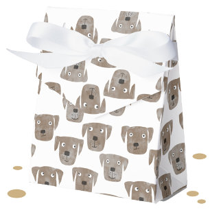 Cute Chocolate Labrador Retriever Dog Favour Box