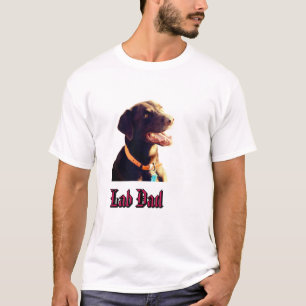 Cute Chocolate Labrador Retriever Dog Portrait T-Shirt