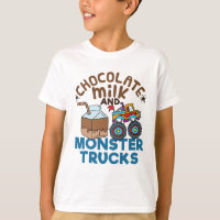Cute Chocolate Milk and Monster Trucks 