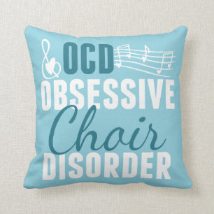 Cute Choir Teal Cushion