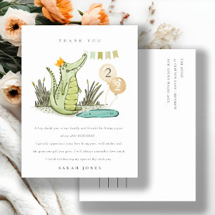 Cute Chomp Alligator in Swamp Any Age Birthday  Postcard