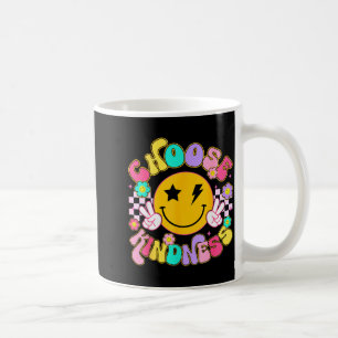 Cute Choose Kindness Groovy Smile Face Insrational Coffee Mug