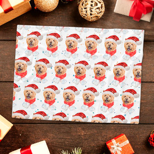 Cute Chow Chow Dog Christmas Pattern Fleece Blanket