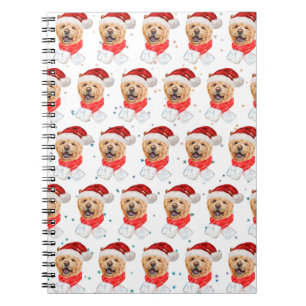 Cute Chow Chow Dog Christmas Pattern Notebook