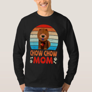 Cute Chow Chow Dog Mum Happy Mother Mummy Mama Son T-Shirt