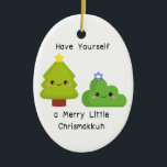 Cute Chrismukkah Ornament<br><div class="desc">r</div>