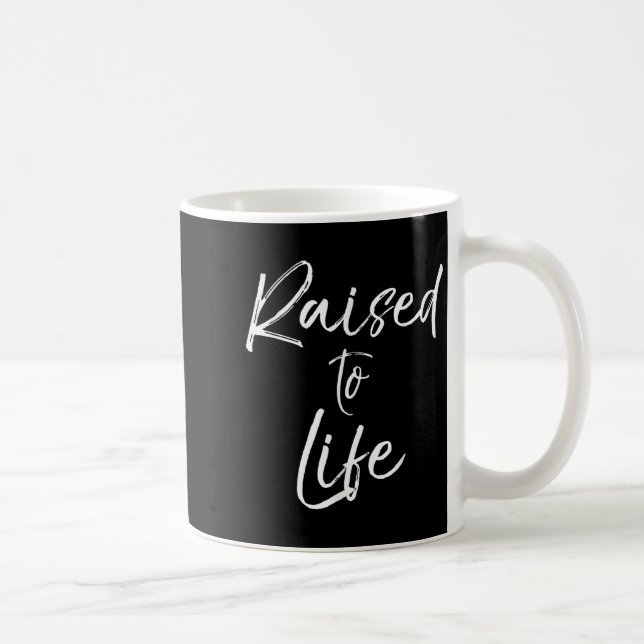 Cute Christian Baptism Gift For New Believers Rais Coffee Mug (Right)