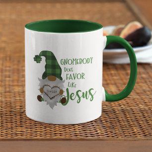 Cute Christian Gnome St. Patrick's Day Green Combo Mug