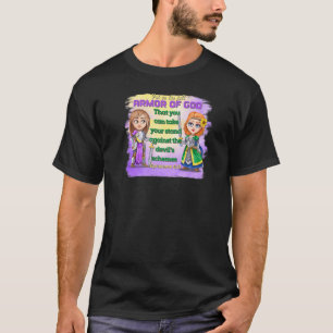 Cute Christian Motivation Armour Of God Ephesians T-Shirt