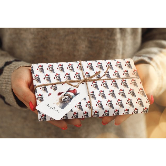 Cute Christmas Alpaca, custom Gift Tags (Creator Uploaded)