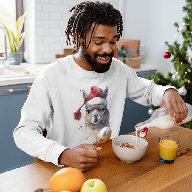 Cute Christmas Alpaca, custom T-Shirt (Creator Uploaded)