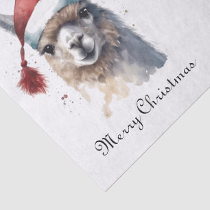 Cute Christmas Alpaca, custom Tissue Paper