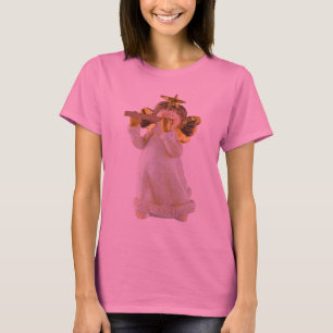 Cute Christmas Angel Playing a Flute T-Shirt