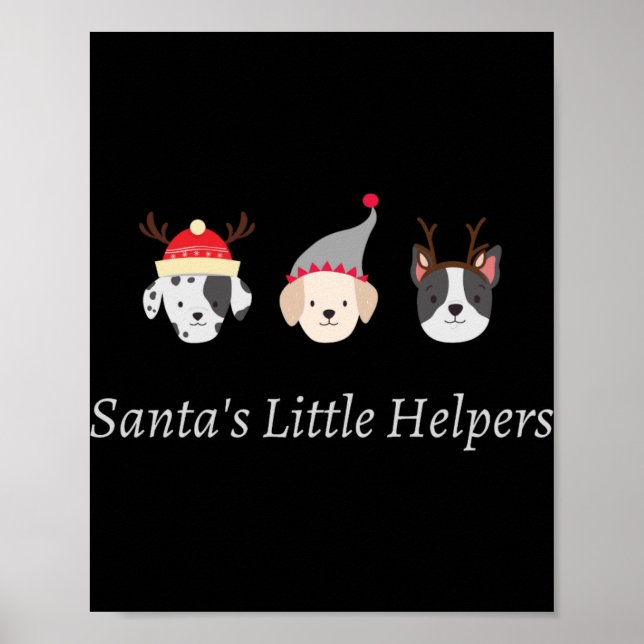 Cute Christmas Animal T Shirt  Poster (Front)