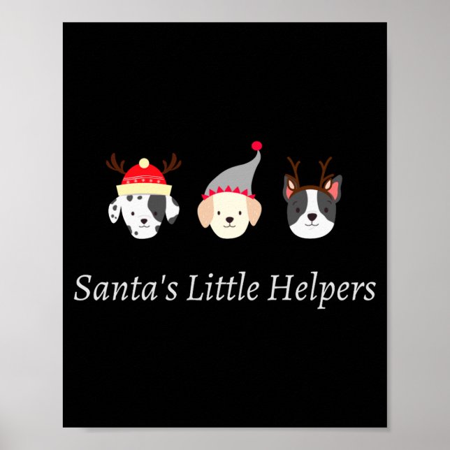 Cute Christmas Animal T Shirt  Poster (Front)