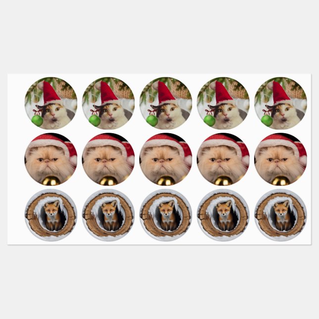 cute Christmas animals mix (Sheet)