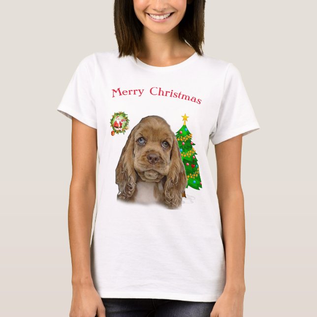Cute Christmas animals t-shirts (Front)