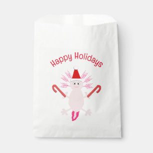 Cute Christmas Axolotl Custom Favour Bags