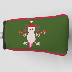 Cute Christmas Axolotl Golf Head Cover