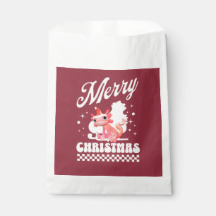 Cute Christmas Axolotl Merry Christmas Favour Bags