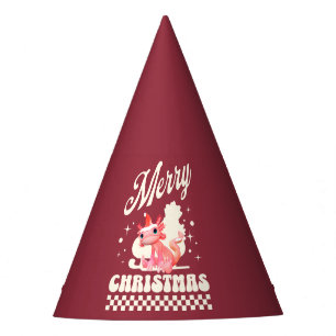 Cute Christmas Axolotl Merry Christmas Party Hat