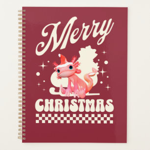 Cute Christmas Axolotl Merry Christmas Planner