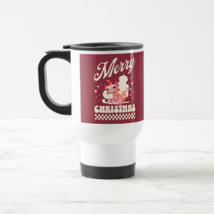 Cute Christmas Axolotl Merry Christmas Travel Mug