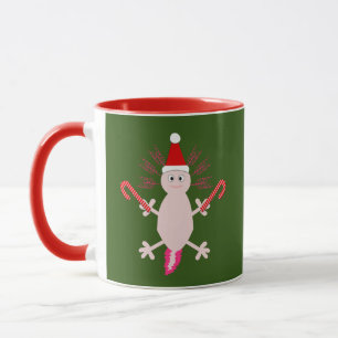 Cute Christmas Axolotl Mug