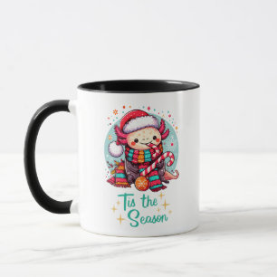 Cute Christmas Axolotl Mug
