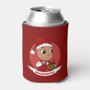 Cute Christmas baby cartoon Can Cooler