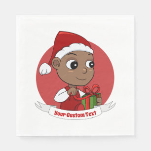 Cute Christmas baby cartoon Napkins