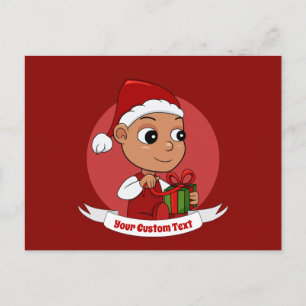 Cute Christmas baby cartoon Postcard
